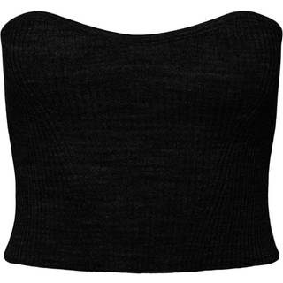Angie Knit Tube Top - Sort - L - PIECES