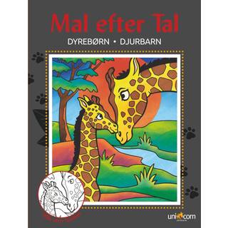 Mal efter Tal - Dyrebørn Sider: 24 Format: 21 cm x 27 cm Materiale: 150 g papir fra bæredygtigt skovbrug. Trykt i Danmark.