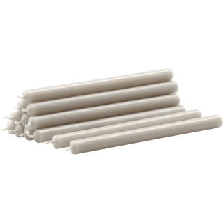 STOFF Nagel paraffinlys 12 pk Linen grey