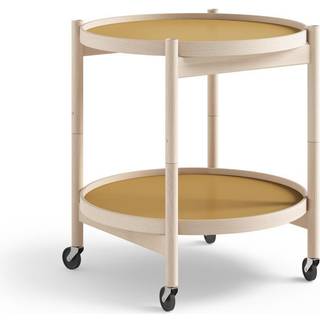 Brdr. Krüger Bølling bakkebord 50 cm. - bøg ubehandlet - Bakke 1: Sunny / Bakke 2: Sunny