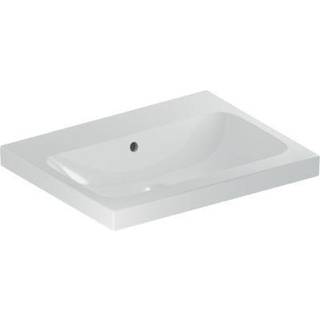 Geberit iCon Light håndvask: B=60cm, T=48cm, Hanehul=Uden, Overløb=Synlig, Hvid