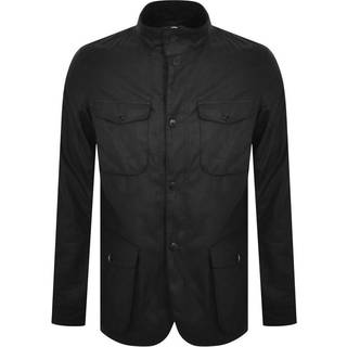 Barbour Men's Ogston Waxed Jacket Black, S