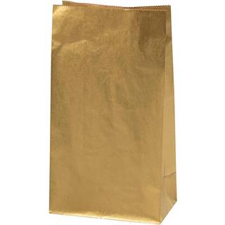 100 Guld Papirposer 27 cm - Elegant Gaveindpakning