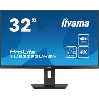 32" iiyama ProLite XUB3293UHSN-B5 - 3840x2160 - IPS - 65W USB HUB - KVM Switch
