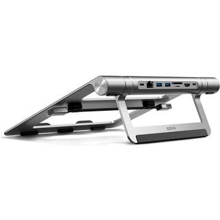 Epico 8-i-1 Multiport USB-C Hub m. Laptop Stander - Space Grey