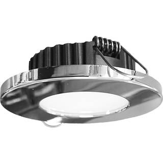 Loftlampe Casolux Rikke Downlight, udenpåliggende, plast, kromfarvet, LED, 10 - 32 V, 1.5 W, med hvidt skær