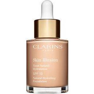 Clarins Skin Illusion Natural Hydrating Foundation Fugtgivende makeup som lysner SPF 15 Skygge 102.5C Porcelain 30 ml - 30 ml