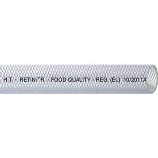 Ferskvandsslange Hoses Technology RETIN/TR, polyesterarmeret-PVC, Food Quality, 16 mm (5/8"), 5 meter, transparent