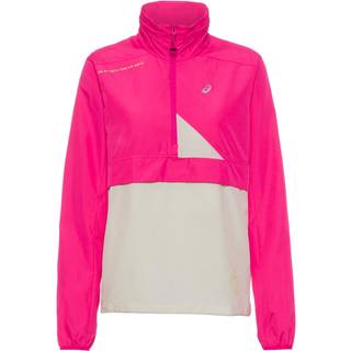 Asics Fujitrail Anorak Dame XL - Let, Åndbar & Vandafvisende Jakke i Pink