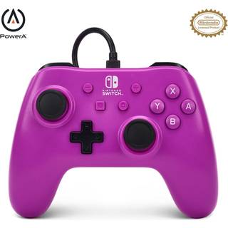 PowerA kablet controller til Nintendo Switch - Grape Lilla - Wired Controller - Nintendo Switch