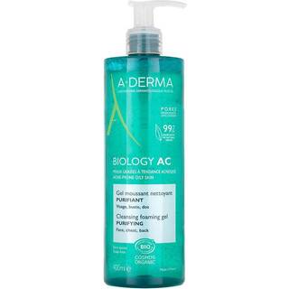 A-Derma Biology AC Rensende skum gel til fedtet og kombineret hud 400 ml - 400 ml