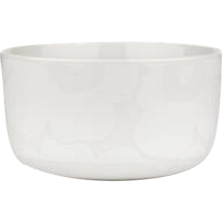 Marimekko Oiva/unikko Skål 50 Cl - Serveringsskåle Stentøj Hvid - 072591-100