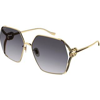 Gucci GG1322SA Asian Fit 001 64 Solbriller Kvinder Guld - Gold - 64mm