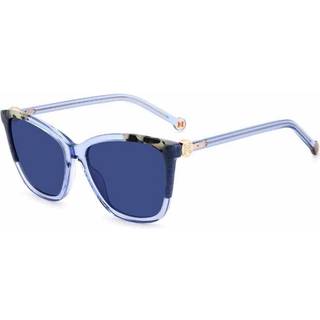 Carolina Herrera CH 0052/S YGF/KU 58 Solbriller Kvinder Tortoiseshell - Transparent Blue Tortoise - 58mm