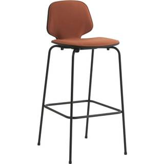 Normann Copenhagen My Chair Barstol 75 Cm Cognacfarvet / Sort - Barstole Stål Rustrød - 601698