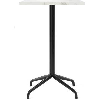 Audo Copenhagen - Harbour Column Counter Table 4-star - Black/Off White - 70x60 cm - Barborde - Norm Architects - Sort - Metal/Sten