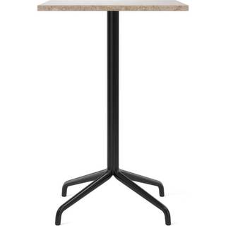 Audo Copenhagen - Harbour Column Counter Table 4-star - Black/Sand - 70x60 cm - Barborde - Norm Architects - Sort - Metal/Sten