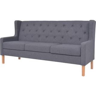 sofasæt 2 dele stof grå