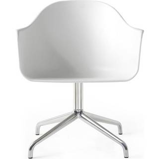Audo Copenhagen Harbour Chair Swivel White/aluminium - Stole Polypropylen Hvid - 71103-005197