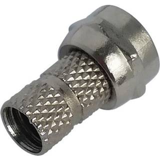Deltaco F-stik Twist-On kabeladapter 5,6MM RG-59, 2 stk ➞ På lager - klar til levering