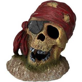EURO Piratkranie m/klap 7x7x8 cm sand/rød