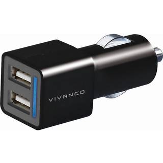 VIVANCO Dual Bil Lader - 2 x 2,1A - universal
