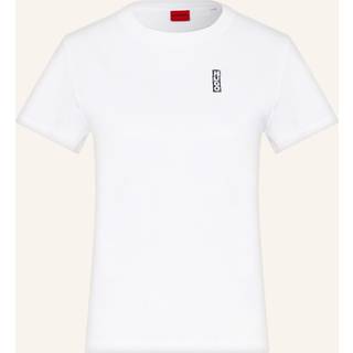 T-shirt i ren bomuldsjersey med tuschinspireret logo