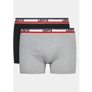 Levis 2-pak Sportswear Logo Base Boxer - Black/Grey - X-Large