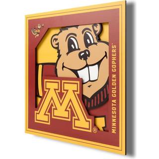 Youthefan NCAA Minnesota Golden Gophers 3D Logo Series Wall Art - 12x12