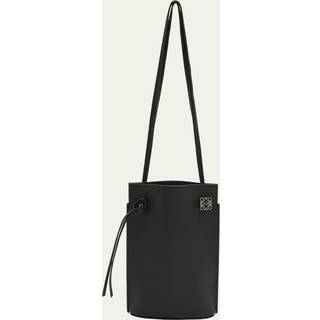 Loewe Dice pocket leather shoulder bag - black - One Size