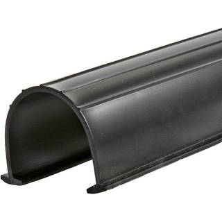 Frost konge rv18 vinyl 2-bil garageport bund vejrforsegling sort sort