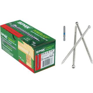 Spax Powerlags nr. 14 x 6-1/4 in. L T-30 Rundt hovedkonstruktionsskruer 50 pk-Tilf?lde af: 1;