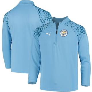 Puma Puma Light Blue Manchester City Quarter Zip Training Top