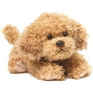 Nat og Jules, der l?gger store Labradoodle hundeb?rns overd?dige udstoppede dyreleget?j