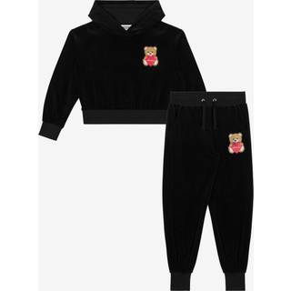 Moschino Kids Cotton-blend tracksuit - black - Y 4