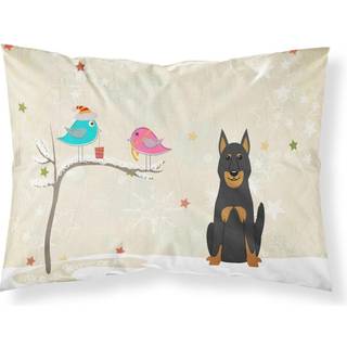 Caroline's Treasures Christmas præsenterer venner Beauce Shepherd Dog Fabric Standard Pillowcase BB2552Pillowcase