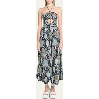 Proenza Schouler Printed halterneck maxi dress - multicoloured - S