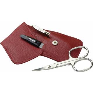 ERBE Erbe Manicure Etuis Lommeetui, 3-delt. Siena Rød 1 Stk. (232,00 kr / 1 stk.) - 1 Stk.