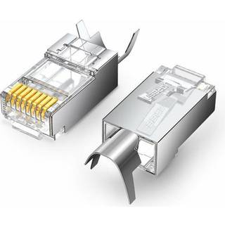 Ugreen 10x modulært stik RJ45, 8P8C Cat 6A / 7