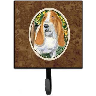 """" Caroline's Treasures SS8964SH4 Basset Hound Leash Holder eller Key Hook Small Multicolor """"