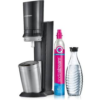 SodaStream Crystal 3.0 Metal, Stainless steel Black