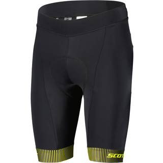 SCOTT RC Team Shorts Sort/Gul til Mænd - Størrelse X-Small