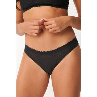 Sloggi Zero Feel Lace 2.0 brazilian trusse, sort, Størrelse: XL, Dame