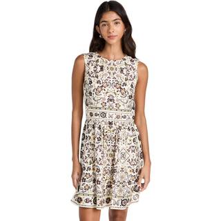 Tory Burch Printed silk minidress - multicoloured - XL+