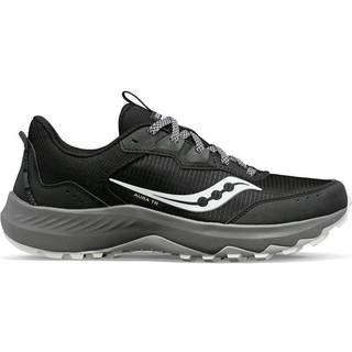 Saucony Men's Aura TR Black/Gravel, 45