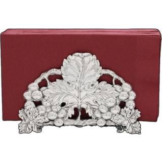 Arthur Court designer metalopret papir serviet Holder Grape Pattern Sand st?bt i aluminium med kunsth?ndv?rkskvalitetsarrang?r til k?kken bordpla