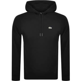 Lacoste Logo Pullover Hoodie Black