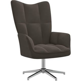 lænestol fløjl mørkegrå