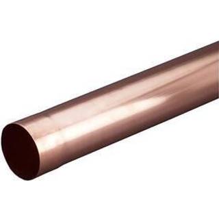 VMZINC Nedløbsrør kobber 76x0,7mm 3m