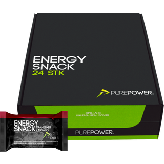 PurePower Energy Snack Tranebær 12x60 g - Energy Snack